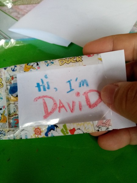 Waterproof Washi Tape Book Bag Tag - insert between the clear plastic and the washi tape layer and seal the opening with more washi tape