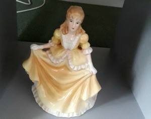 Value of a Leonardo Collection Figurine - woman in long period dress curtseying
