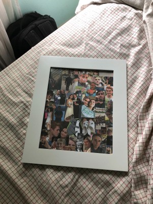 Making a Gift for My 15 Year Old Boyfriend - framed photo collage