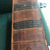 Value of a Webster's 1882 Unabridged Dictionary