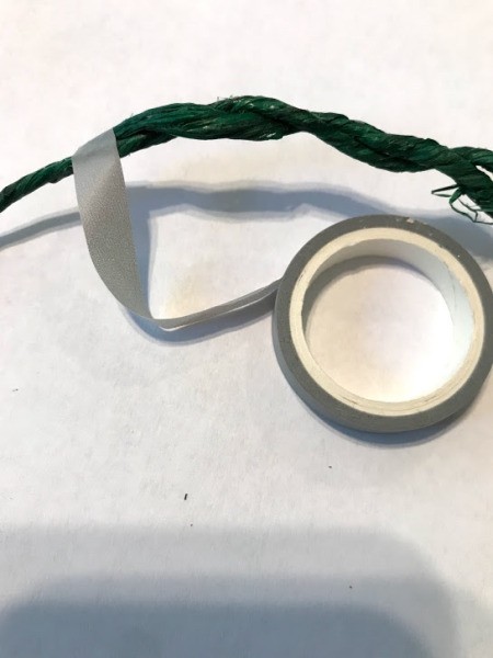 Dreamcatcher with Wooden Beads - wrap with tape