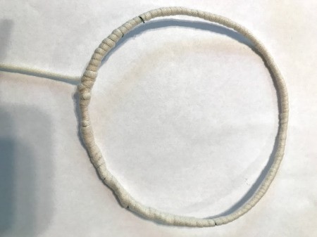 Dreamcatcher with Wooden Beads - completely wrapped with yarn