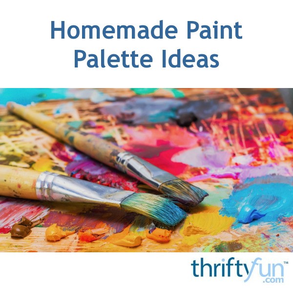 Homemade Paint Palette Ideas ThriftyFun