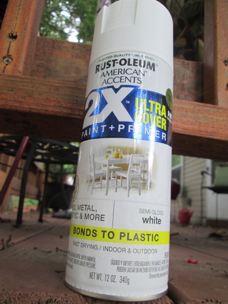 Rubber Band Art Painted Vase - white paint used