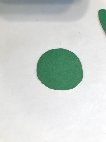 Turtle Framed Art - cut out a circle for the head