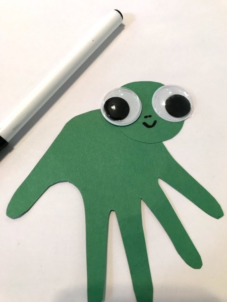 Turtle Framed Art - add nose and mouth with a marker