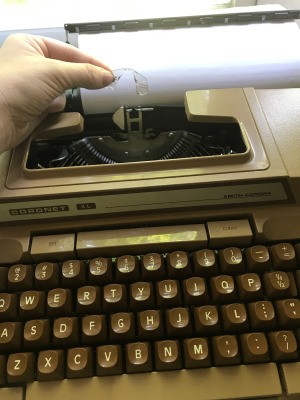 Repairing a Smith Corona Typewriter - broken plastic paper guide