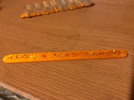 Popsicle Stick and Straw Compass - add a strip of hot glue to the other Popsicle stick