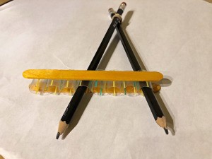 Popsicle Stick and Straw Compass - drawing compass