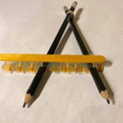 Popsicle Stick and Straw Compass - drawing compass