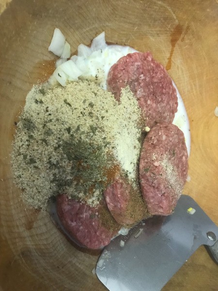 ingredients on board to mix