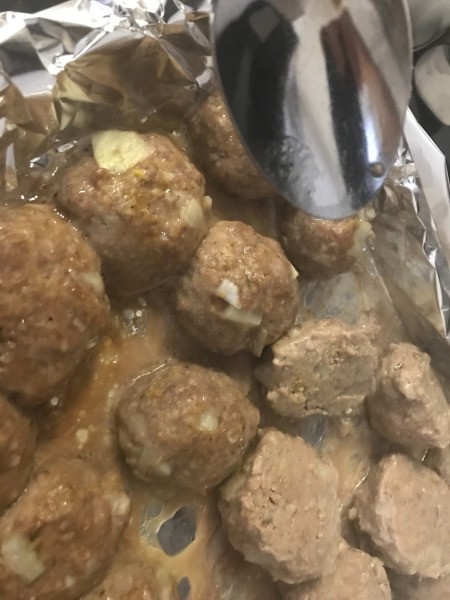 meatballs on baking tray