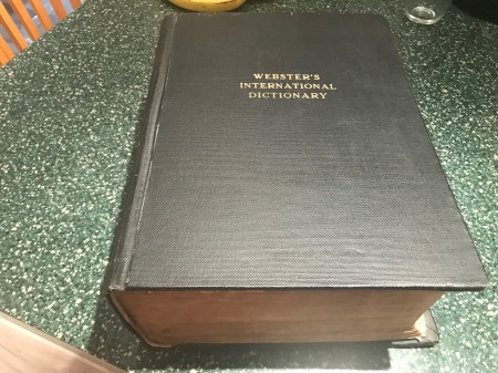 Value of a 1901 Webster's International Dictionary