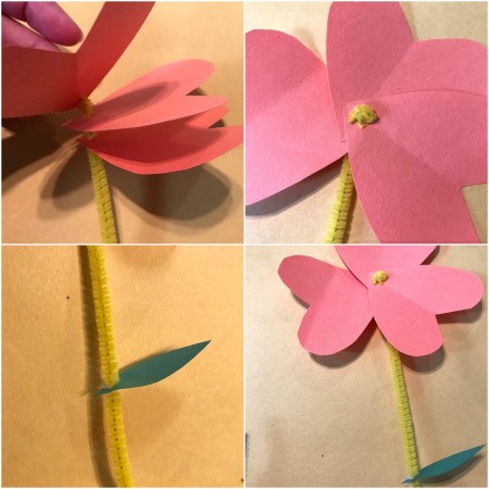 Heart Flowers Decoration - repeat to make more flowers