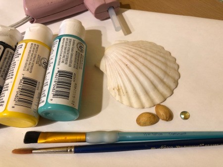 Make a Tropical Fish from Shells - supplies