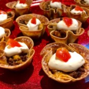 finished Mini Taco Cups