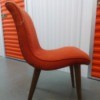 Identifying Vintage Dining Chairs - orange upholstered chair