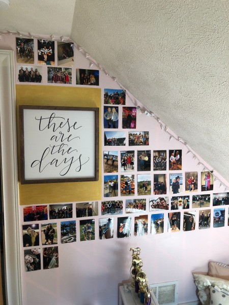 A photo wall