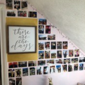 A photo wall