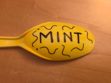 Plastic Spoon Plant Markers for Your Herb Garden - add optional pen decorations