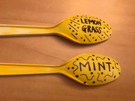 Plastic Spoon Plant Markers for Your Herb Garden - more decorative pen embellishments
