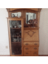 Value of an Antique Secretary Desk - desk with mirrors and display cabinet