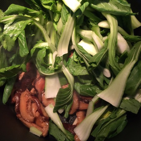 Stir Fried Flat Noodles with Chicken and Shrimp