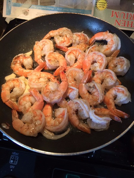 Stir Fried Flat Noodles with Chicken and Shrimp