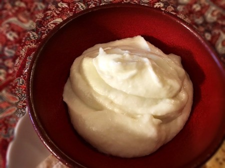 Creamy Garlic Sauce in bowl