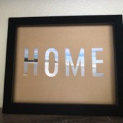 Stencil "Home" Art - finished artwork