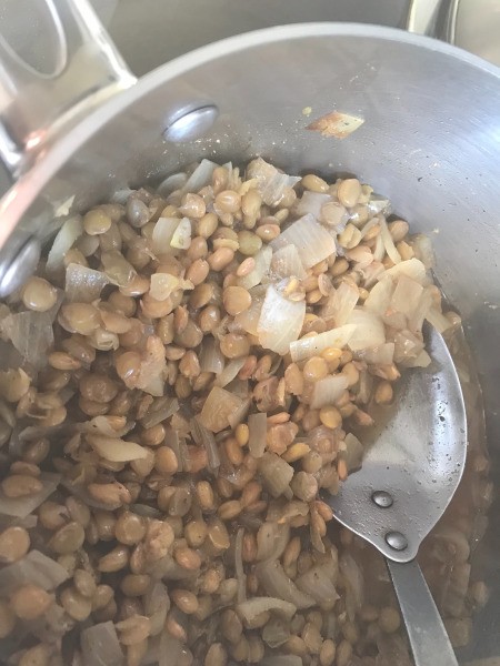 cooked Tex-Mex Spiced Lentils