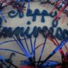decorated anniversary cake