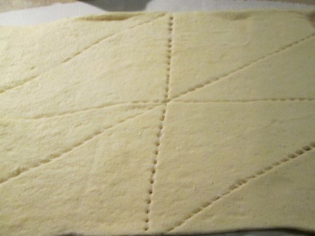 unrolled crescent roll dough