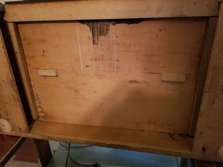 Identifying a Vintage Desk - underneath
