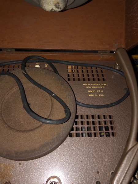 Value of a 1954 David Bogen Record Player with Speaker