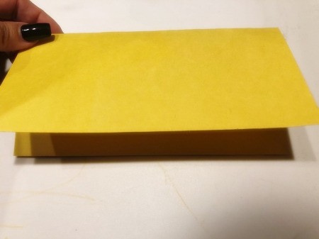 3D Kirigami Paper Stars - fold a sheet of paper in half horizontally