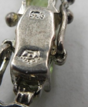 Identifying the Mark on a Sterling Silver Bracelet  - back of the clasp