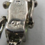 Identifying the Mark on a Sterling Silver Bracelet  - back of the clasp
