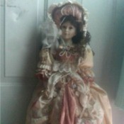 Value of a Goldenvale Porcelain Doll - Victorian doll in fancy dress and matching hat