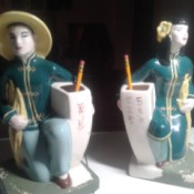 Identifying Figurines - two Asian motif figurines