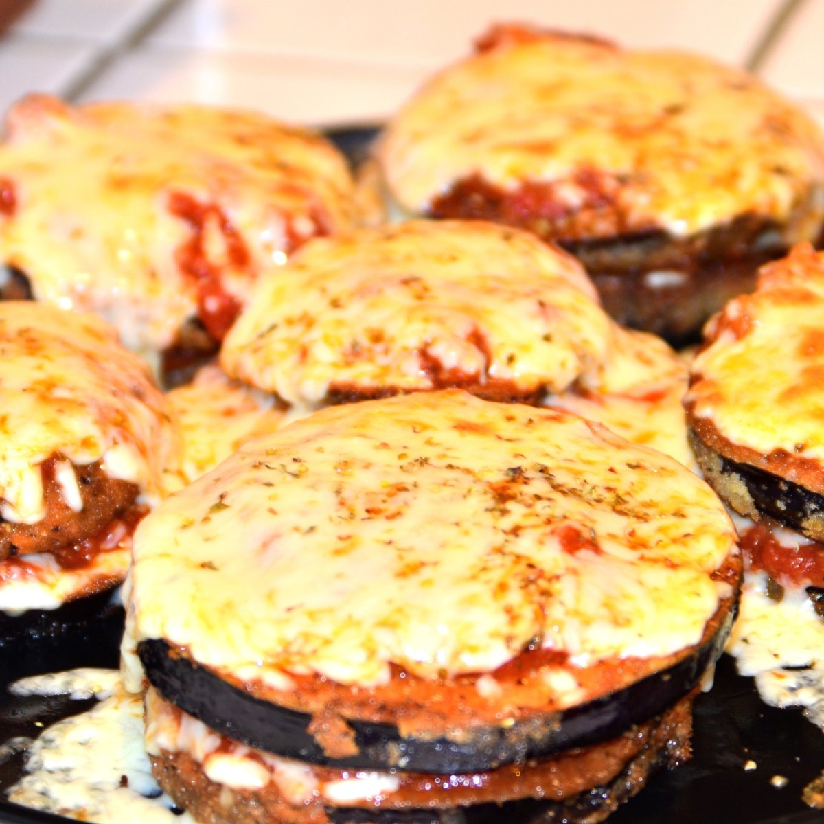 Cheesy Eggplant Stacks | ThriftyFun