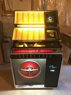 Value of a 1962 Rowe AMI Jukebox  - jukebox with selection display lighted up