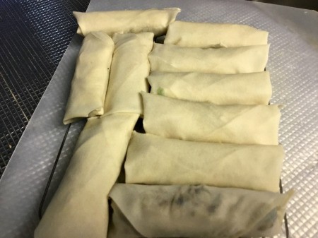 filled Veggie Egg Rolls