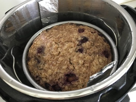 cooking Instant Pot Blueberry Oatmeal