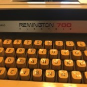 Repairing a Remington 700 Electric Typewriter - closeup of a typewriter