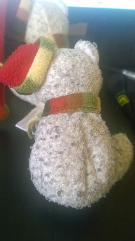 Identifying White Plush Christmas Bears