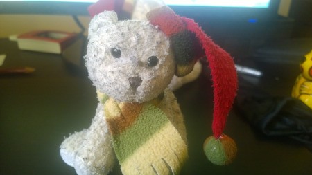 Identifying White Plush Christmas Bears