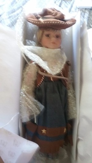 Value of Heritage Signature Collection Western Doll - doll in western attire in a box