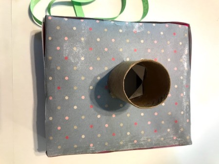 Cardboard Box Play Camera - front of camera before addition of strap and button