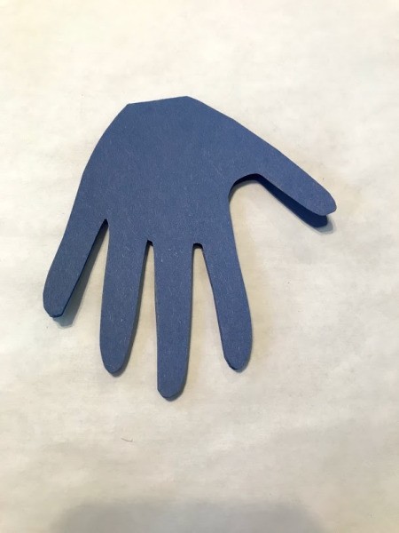 Handprint Monster Happy Birthday Card - cut it out